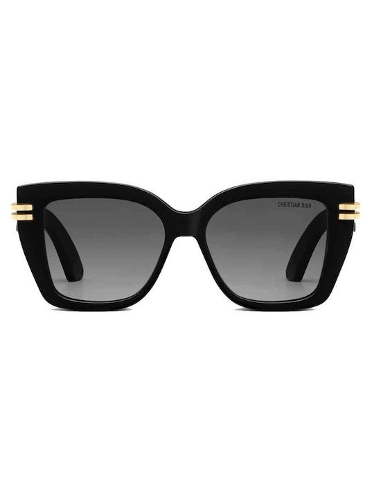 Dior Women's Sunglasses with Black Plastic Frame and Black Gradient Lens CDIOR S1I 10A1