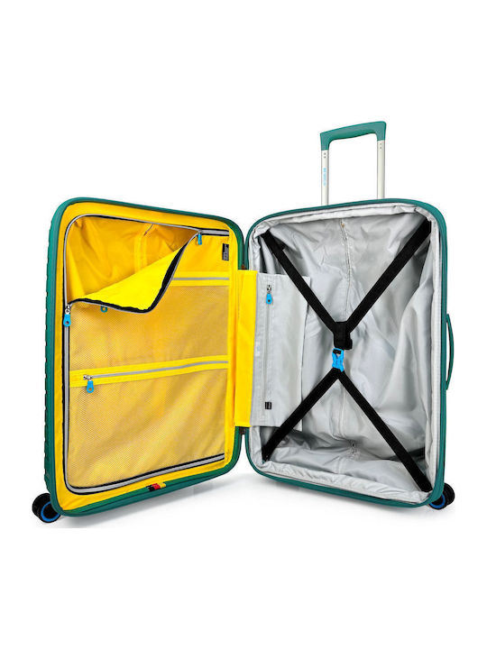 Bg Berlin Expandable Μεσαία Βαλίτσα Ταξιδίου Σκληρή Soda Green με 4 Ρόδες Ύψους 66εκ.