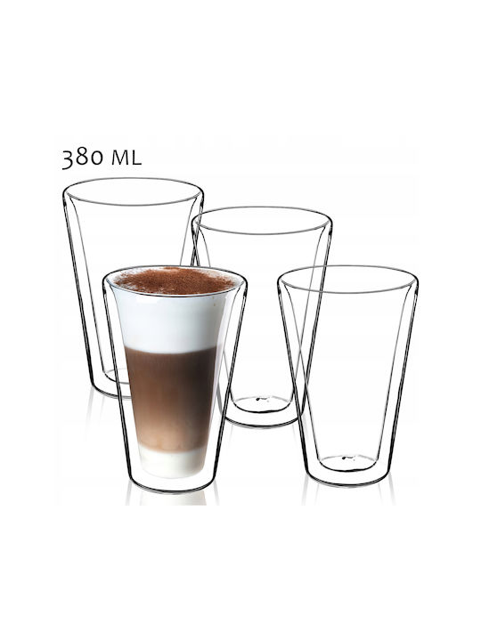 Kadax Glass Set Coffee/Freddo / Water made of Glass 4pcs