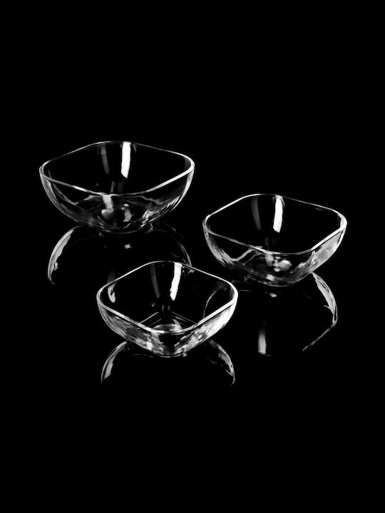 Kadax Salatieră Sticlă Transparentă 16x16cm 2buc