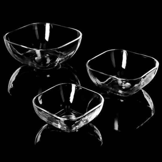 Kadax Salatschüssel Glas Transparent 16x16cm 2Stück