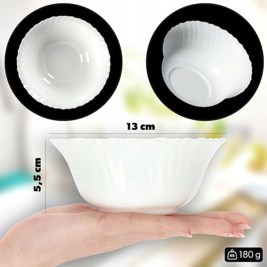 Kadax Salatschüssel Glas Weiß 1Stück