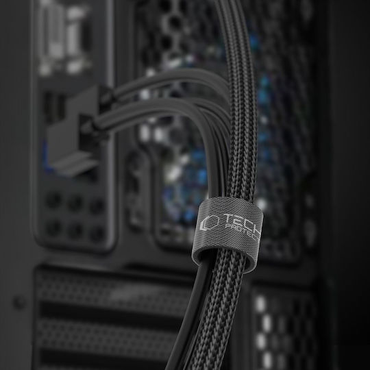 Tech-protect Velcro Cable Organizer 300cm Black