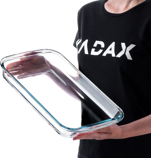 Kadax Ορθογώνιο Πυρίμαχο Σκεύος Γυάλινο 39x23cm