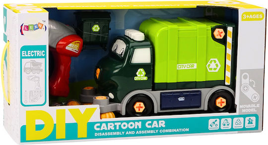 Cartoon Garbage Truck Diy Moving Green