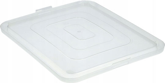 Kadax Plastic Cutie de Depozitare cu Capac Transparent 10lt 1buc