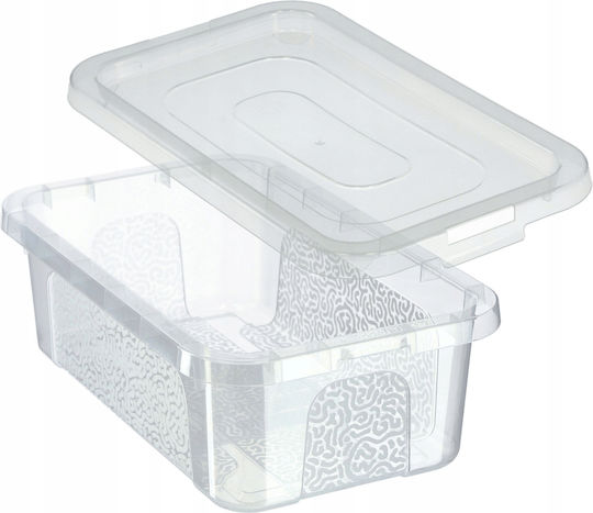 Kadax Plastic Cutie de Depozitare cu Capac Transparent 4.5lt 1buc