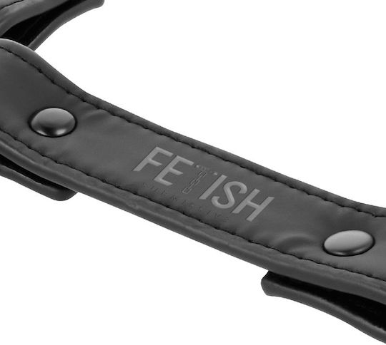 Fetish Submissive Vegan Leather Hogtie Black
