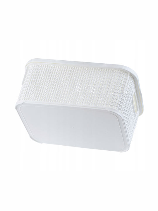 Kadax Montat pe perete Raft Baie Plastic Albă