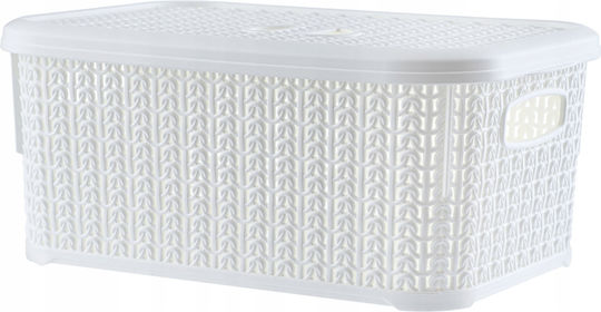 Kadax Montat pe perete Raft Baie Plastic Albă