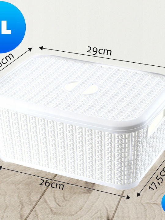 Kadax Montat pe perete Raft Baie Plastic Albă