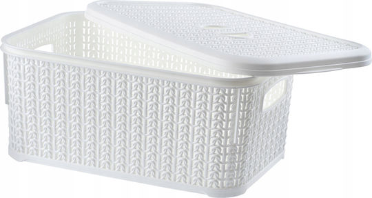 Kadax Montat pe perete Raft Baie Plastic Albă