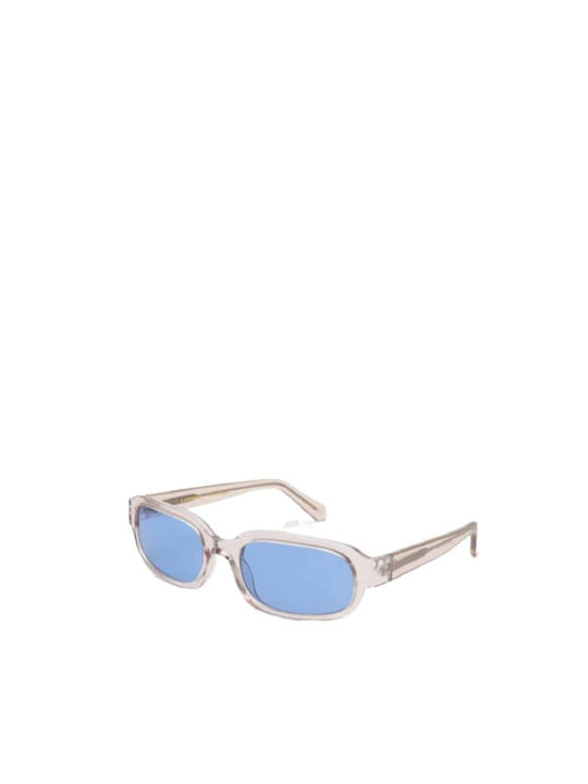 A.Kjaerbede Sunglasses with Beige Plastic Frame and Light Blue Lens KL2417-003