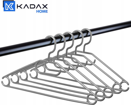 Kadax Κρεμάστρα Ρούχων Γκρι 33336 5τμχ