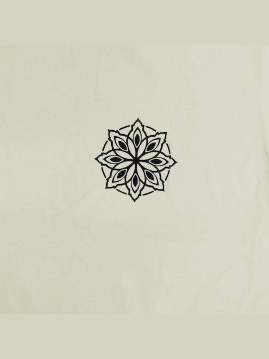 Mandala Ανδρικό T-shirt Κοντομάνικο Beige