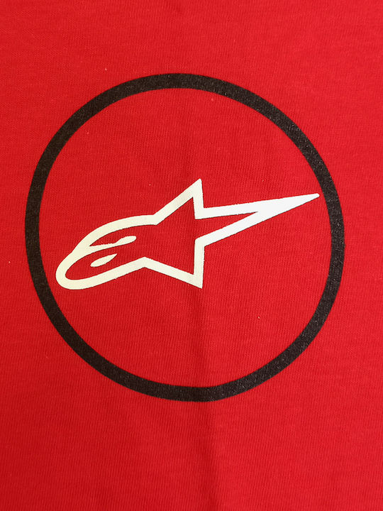 Alpinestars Ανδρικό T-shirt Κοντομάνικο Red