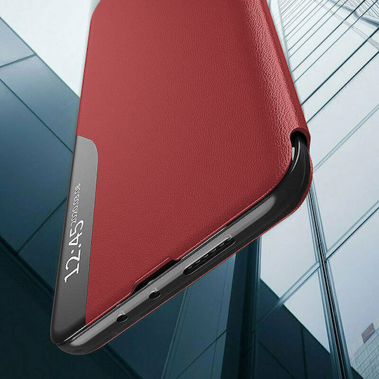 Techsuit Efold Book Red (Redmi 13C 4G / Poco C65 4G)