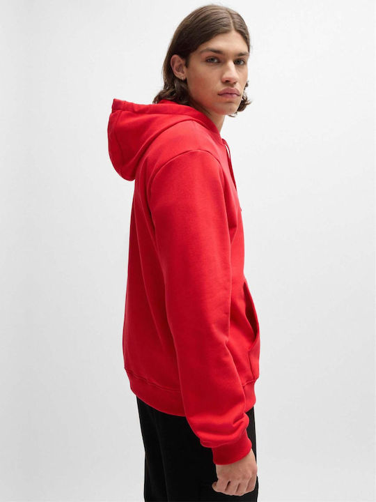 Hugo Herren Sweatshirt mit Kapuze Rot