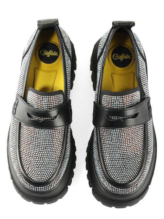 Aspha Γυναικεία Loafers σε Μαύρο Χρώμα