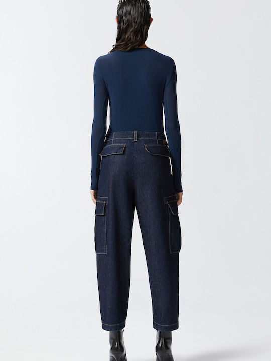 Pinko Women's Jean Trousers in Slim Fit Dark Blue