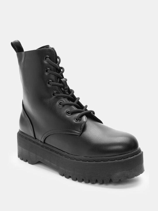 Doppelsohlen-Stiefeletten 4302401-schwarz