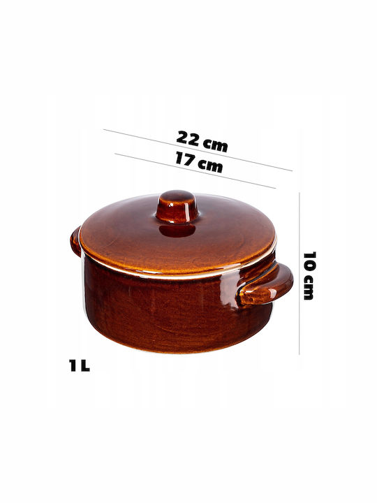 Kadax Oală Ovală Ceramică 1lt 1buc