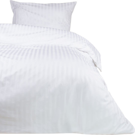 Darymex Hotelbettlaken Weiß Einzel 160x200cm 100% Baumwolle 1Stück