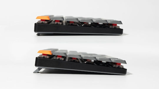 Keychron K3M-H1 Max K3M-H1 Tastatură Mecanică De Gaming Fără Fir 75% Cu Comutatoare Gateron Low Profile Red Și Iluminare RGB Limba Tastaturii Engleză SUA Gri