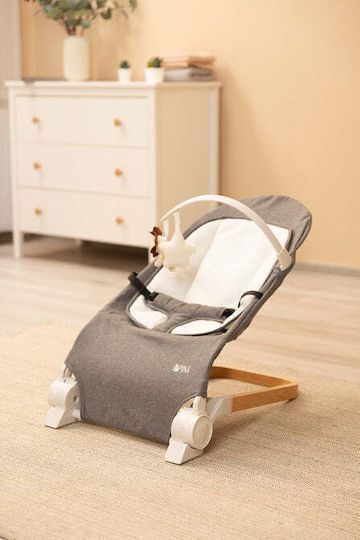 Caretero Χειροκίνητο Relax Μωρού Lounger Γκρι