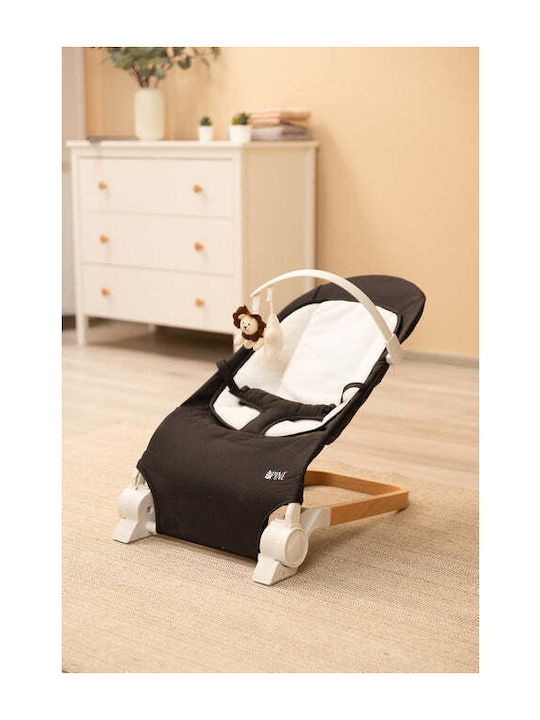 Caretero Manual Relax pentru Bebeluși Lounger Negru