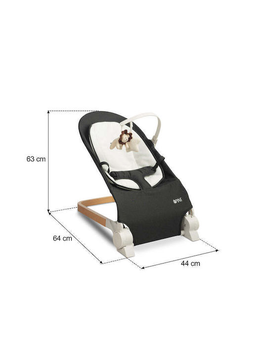 Caretero Manual Relax pentru Bebeluși Lounger Negru