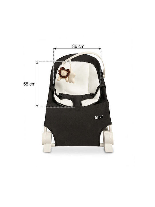 Caretero Manual Relax pentru Bebeluși Lounger Negru