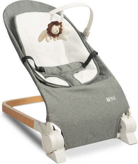 Caretero Χειροκίνητο Relax Μωρού Lounger Γκρι