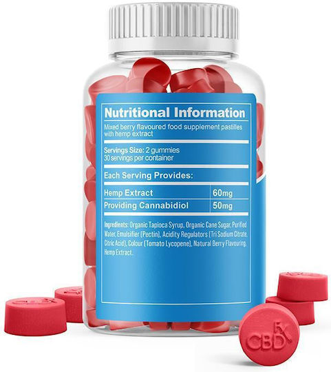 Cbdfx Желирани бонбони Оригинални Смесени Плодове 1500mg 60 Бонбона