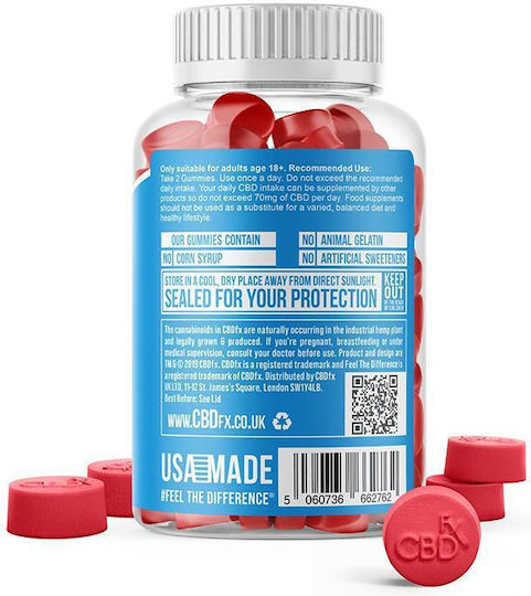 Cbdfx Желирани бонбони Оригинални Смесени Плодове 1500mg 60 Бонбона