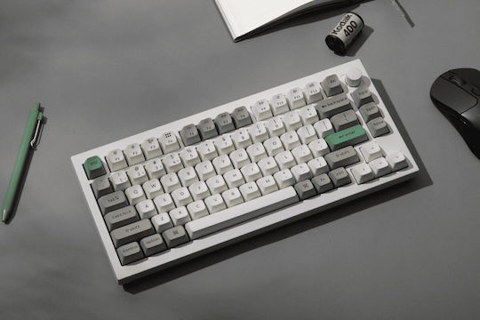 Keychron Q1M-P1 Max Q1M-P1 Tastatură Mecanică De Gaming Fără Fir Cu Comutatoare Gateron Jupiter Red Și Iluminare RGB Engleză SUA Gri