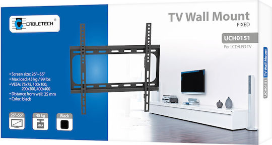 Cabletech DM-0151 DM-0151 Wall TV Mount up to 55" and 40kg