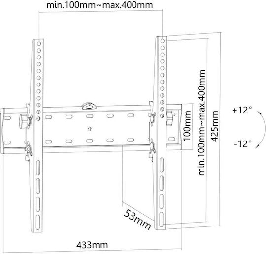 Neomounts FPMA-W350BLACK Wandhalterung für Fernseher bis 55" und 40kg
