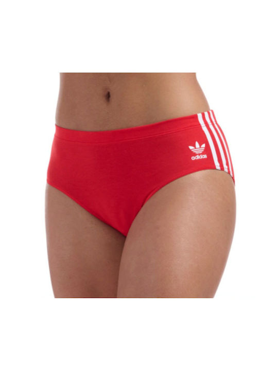 Adidas Βαμβακερά Γυναικεία Slip 2Pack Κόκκινα