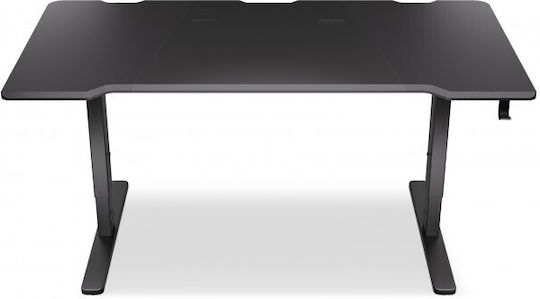 Schreibtisch Atlas Holz Black mit USB-Anschlüssen 150x78cm