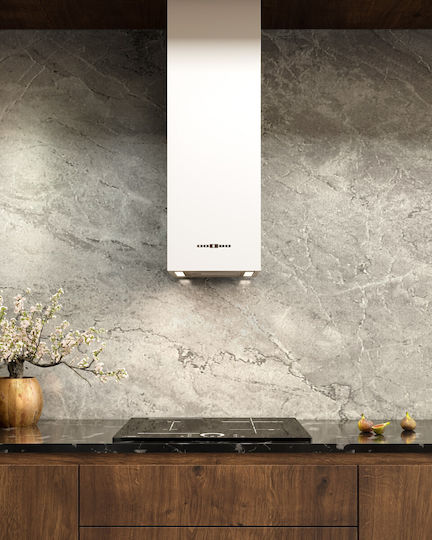 Maan Ponza W 830 Απορροφητήρας Νησίδα 30cm Λευκός