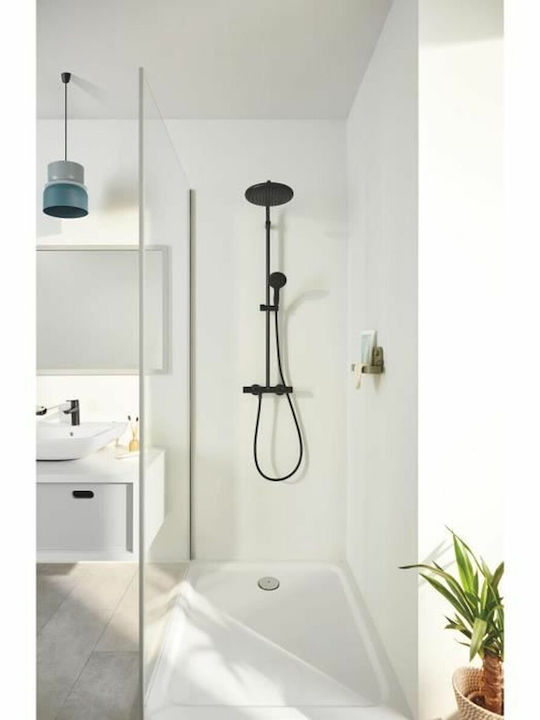 Grohe Στήλη Ντουζ με Μπαταρία Μαύρη