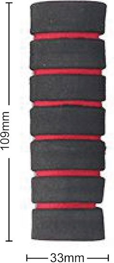 Bicycle Handlebar Grips 3.3*10.9cm 2pcs 17925 Tpster