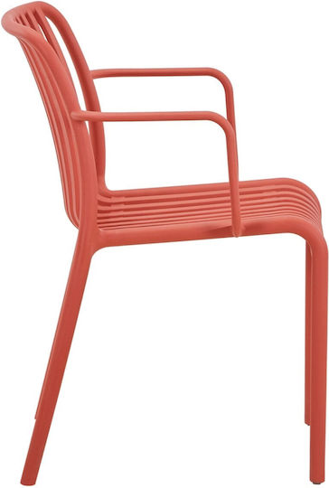 Scaun De Exterior Din Polipropilenă Convee Roșu 55x52x79cm
