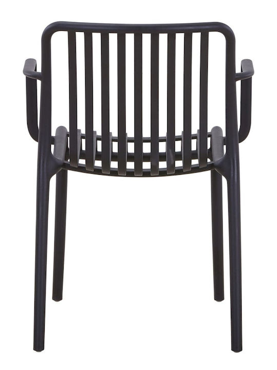 Gartenstühle Polypropylen Convee Schwarz 55x52x79cm