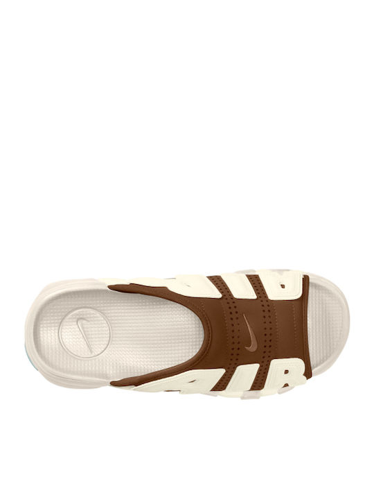 Air More Uptempo Men's Slides Brown
