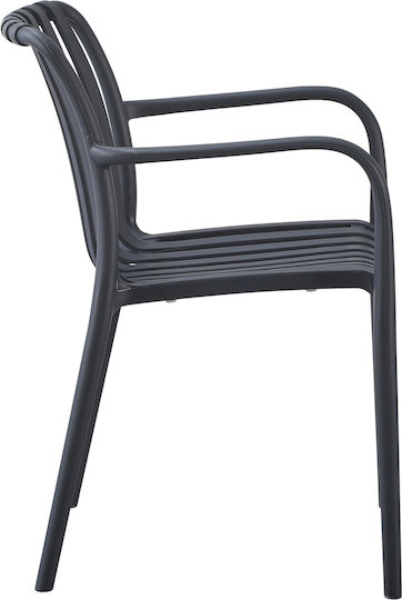 Gartenstühle Tippy Dunkelgrau 55x55x81cm Gartenstühle Tippy Dunkelgrau 55x55x81cm