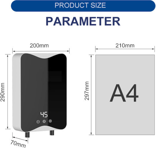 An der Wand montiert Sofortiger Warmwasserspeicher Badezimmer 5.5kW