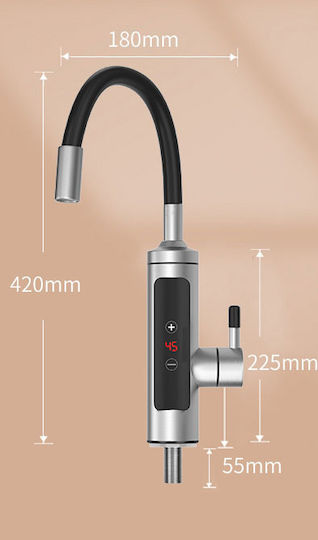 Wall Mounted Electric Single-Phase Instant Heater Tap for Kitchen 3kW