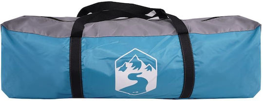 vidaXL Campingzelt Iglu Blau 3 Jahreszeiten für 4 Personen 218x218x135cm
